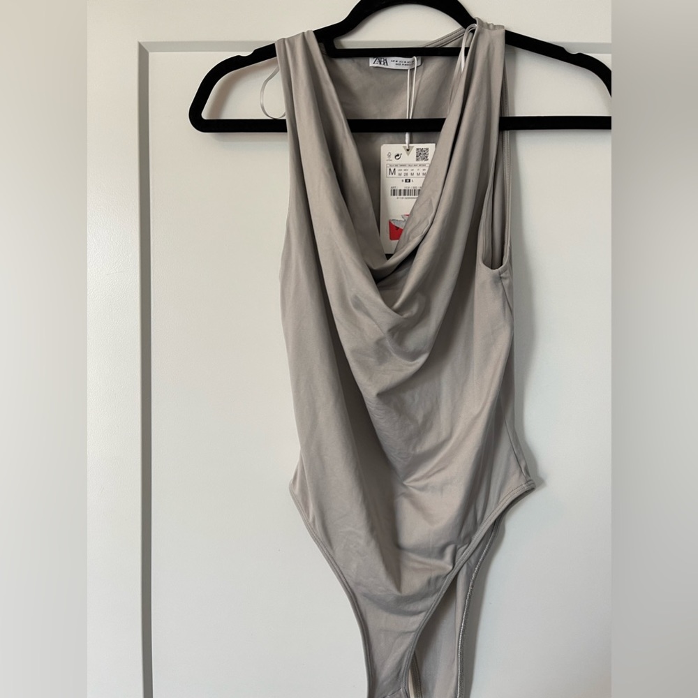 Zara grey body suit